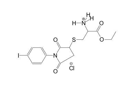 1-ethoxy-3-{[1-(4-iodophenyl)-2,5-dioxo-3-pyrrolidinyl]sulfanyl}-1-oxo-2-propanaminium chloride