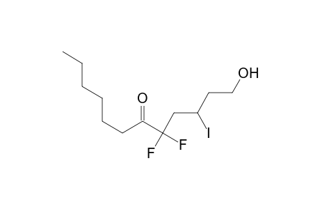 5,5-Difluoro-1-hydroxy-3-iodo-6-dodecanone