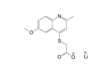 lithium [(6-methoxy-2-methyl-4-quinolinyl)sulfanyl]acetate