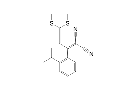 2-CYANO-3-(2-ISOPROPYLPHENYL)-5,5-BIS-(METHYLTHIO)-PENTA-2,4-DIENENITRILE