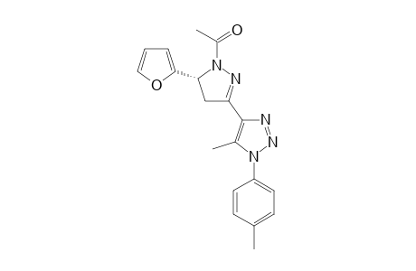 (R)-1-Acetyl-5-(furan-2-yl)-3-(5-methyl-1-p-tolyl-1H-1,2,3-triazol-4-yl)-4,5-dihydro-1H-pyrazole