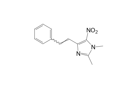 1,2-dimethyl-5-nitro-4-styrylimidazole