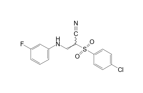 2-[(p-chlorophenyl)sulonyl]-3-(m-fluoroanilino)acrylonitrile