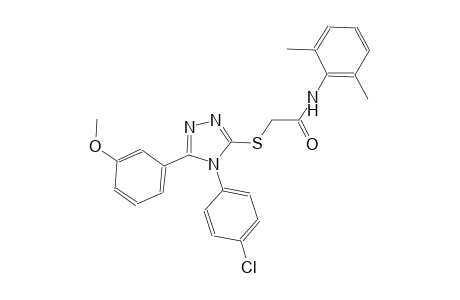 2-{[4-(4-chlorophenyl)-5-(3-methoxyphenyl)-4H-1,2,4-triazol-3-yl]sulfanyl}-N-(2,6-dimethylphenyl)acetamide