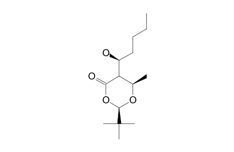 (1'R,2R,5S,6R)-2-TERT.-BUTYL-5-(1'-HYDROXY-PENTYL)-6-METHYL-1,3-DIOXAN-4-ONE