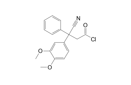 3-Cyano-3-(3',4'-dimethoxyphenyl)-3-phenylpropionyl chloride