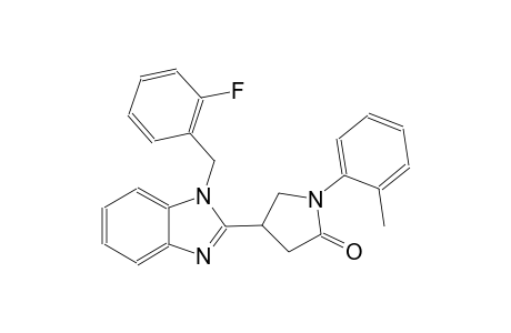 4-[1-(2-fluorobenzyl)-1H-benzimidazol-2-yl]-1-(2-methylphenyl)-2-pyrrolidinone