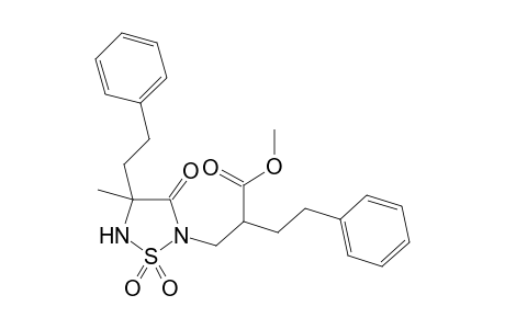 (2'RS,4RS)-2-[2-[2-(Methoxycarbonyl)-4-phenylbutyl]]-4-methyl-4-(2-phenylethyl)-3-oxo-1,2,5-thiadiazolidine 1,1-Dioxide