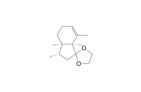 Spiro[1,3-dioxolane-2,1'-[1H]indene], 2',3',3'a,4',5',7'a-hexahydro-3',3'a,7',7'a-tetramethyl-, (3'.alpha.,3'a.alpha.,7'a.alpha.)-(.+-.)-