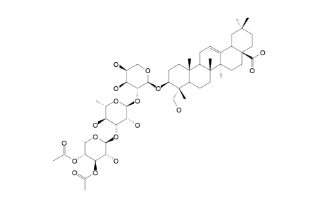 HEDERAGENIN-3-O-(3,4-DI-O-ACETYL-BETA-D-XYLOPYRANOSYL)-(1->3)-ALPHA-L-RHAMNOPYRANOSYL-(1->2)-ALPHA-L-ARABINOPYRANOSIDE