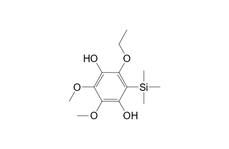 1,4-Benzenediol, 2-ethoxy-5,6-dimethoxy-3-(trimethylsilyl)-