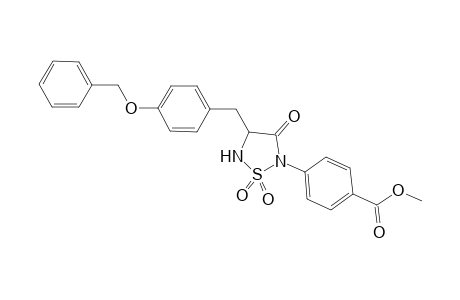 Methyl 4-[4'-[[4"-(phenylmethoxy)phenyl]methyl)}-1',1',3'-trioxo-1-.lambda( 6).,2,5-thiadiazolan-2'-yl]-benzoate