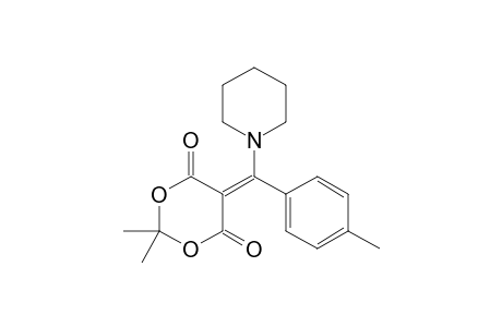 2,2-Dimethyl-5-[piperidino(p-methylphenyl)methylene]-1,3-dioxane-4,6-dione