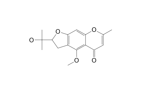 2-(2-hydroxypropan-2-yl)-4-methoxy-7-methyl-2,3-dihydrofuro[3,2-g]chromen-5-one