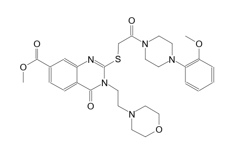 7-quinazolinecarboxylic acid, 3,4-dihydro-2-[[2-[4-(2-methoxyphenyl)-1-piperazinyl]-2-oxoethyl]thio]-3-[2-(4-morpholinyl)ethyl]-4-oxo-, methyl ester