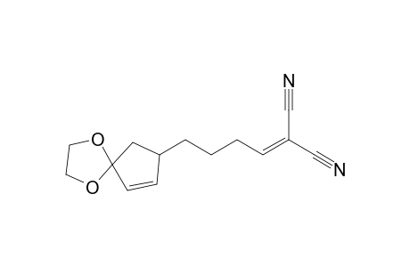 2-[4-(1,4-dioxaspiro[4.4]non-8-en-7-yl)butylidene]malononitrile