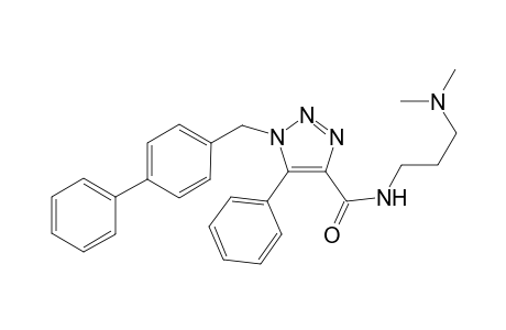 N-(3-dimethylaminopropyl)-1-(4-phenylbenzyl)-5-phenyl-1H-1,2,3-triazole-4-carboxamide