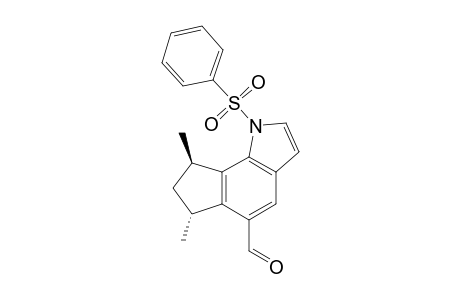 (6R,8R)-1-(benzenesulfonyl)-6,8-dimethyl-7,8-dihydro-6H-cyclopenta[g]indole-5-carbaldehyde