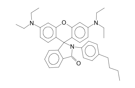 3,6-di(diethylamino)-9H-xanthene-9,1'-spiro-2'-(4-butylphenyl)-1',3'-dihydroisoindol-3'-one