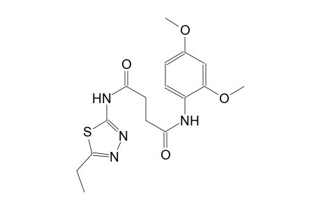 N~1~-(2,4-dimethoxyphenyl)-N~4~-(5-ethyl-1,3,4-thiadiazol-2-yl)succinamide