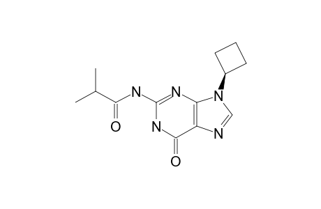N(9)-Cyclobutyl-N(2)-isobutyrylguanine