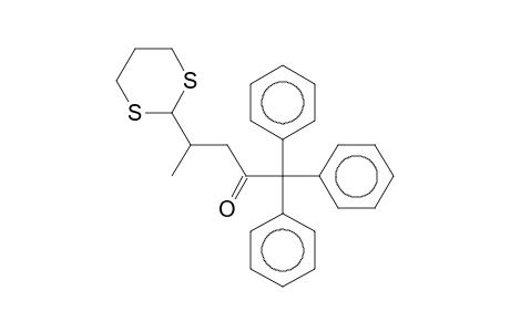 2-Pentanone, 4-(1,3-dithian-2-yl)-1,1,1-triphenyl-