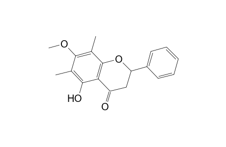 5-Hydroxy-7-methoxy-6,8-dimethyl-2-phenyl-2,3-dihydro-4H-chromen-4-one