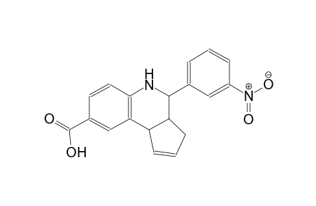 3H-cyclopenta[c]quinoline-8-carboxylic acid, 3a,4,5,9b-tetrahydro-4-(3-nitrophenyl)-