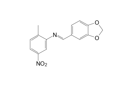 5-nitro-N-piperonylidene-o-toluidine