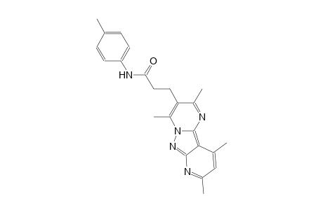 pyrido[2',3':3,4]pyrazolo[1,5-a]pyrimidine-3-propanamide, 2,4,8,10-tetramethyl-N-(4-methylphenyl)-