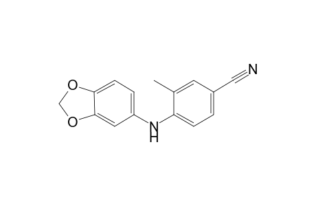 4-Cyano-N-(3',4'-methylidenedioxyphenyl)-2-methylaniline
