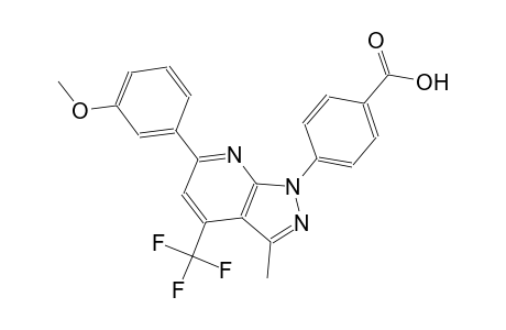 benzoic acid, 4-[6-(3-methoxyphenyl)-3-methyl-4-(trifluoromethyl)-1H-pyrazolo[3,4-b]pyridin-1-yl]-