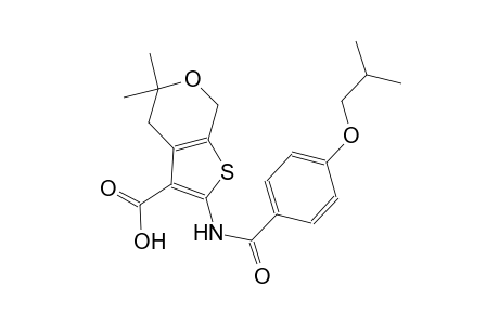 2-[(4-isobutoxybenzoyl)amino]-5,5-dimethyl-4,7-dihydro-5H-thieno[2,3-c]pyran-3-carboxylic acid