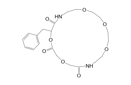 12-Benzyl-1,4,7,13,16-pentaoxa-10,19-diazacyclohenicosane-11,14,18-trione