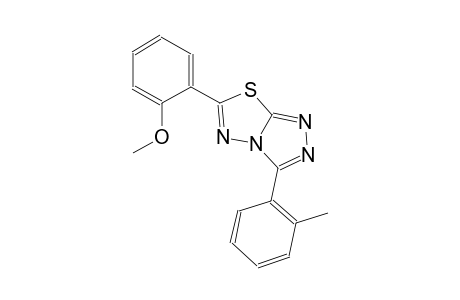 6-(2-methoxyphenyl)-3-(2-methylphenyl)[1,2,4]triazolo[3,4-b][1,3,4]thiadiazole