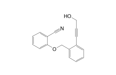 2-[[2-(3-Hydroxyprop-1-ynyl)benzyl]oxy]benzonitrile