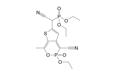 Diethyl[cyano(4-cyano-5-ethoxy-7-methyl-5-oxido-5Hthieno[3,2-d][1,2]oxaphosphinin-2-yl)-methyl]phosphonate