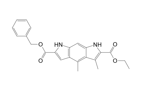3,4-Dimethyl-1,7-dihydropyrrolo[3,2-f]indole-2,6-dicarboxylic acid O2-ethyl ester O6-(phenylmethyl) ester