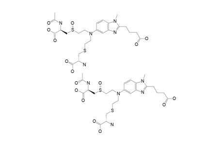 #15;4-[5-[[2-(2-ACETYLAMINO-2-CARBOXYETHANESULFANYL]-ETHYL]-[2-(2-AMINO-2-CARBOXYETHYLSULFINYL)-ETHYL]-AMINO]-1-METHYL-1H-BENZOIMIDAZOL-2-YL]-BUTANOIC-ACID