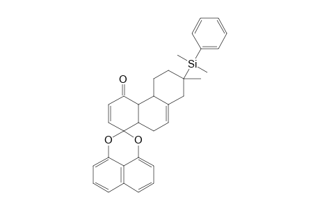 7-Methyl-7-dimethylphenylsilylspiro[decahydro-phenanthrene-1,2'-naphtho[1,8-de][1,3]dioxin]-4-one