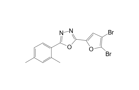 2-(2',4'-Dimethylphenyl)-5-(4",5"-dibromo-2"-furyl)-1,3,4-oxadiazole