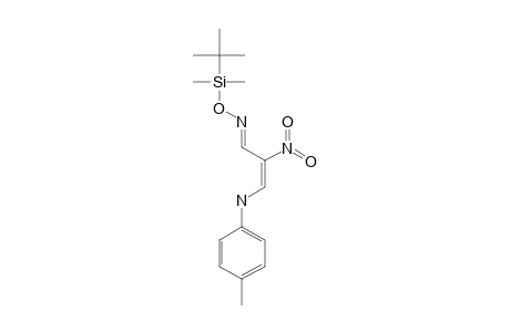1-tert-BUTYL-DIMETHYLSILYLOXY-3-NITRO-4-(p-TOLYLAMINO)-1-AZA-BUTA-1,3-DIENE