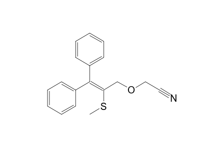 1,1-(Diphenyl)-2-(methylthio)propen-3-yl cyanomethyl ether