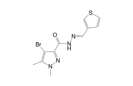4-bromo-1,5-dimethyl-N'-[(E)-3-thienylmethylidene]-1H-pyrazole-3-carbohydrazide