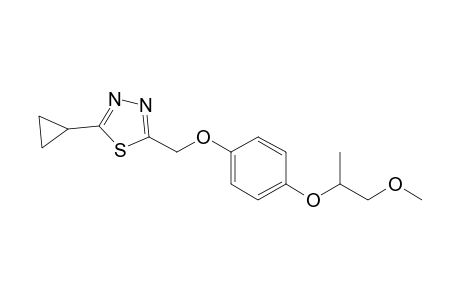 1,3,4-Thiadiazole, 2-cyclopropyl-5-[[4-(2-methoxy-1-methylethoxy)phenoxy]methyl]-