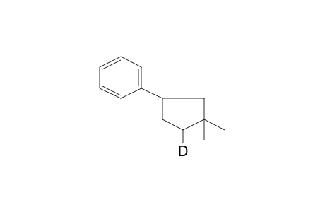 Cyclopentane, 4-deutero-3,3-dimethyl-1-phenyl-