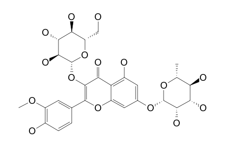 ISORHAMNETIN-3-O-BETA-D-GLUCOPYRANOSYL-7-O-ALPHA-L-RHAMNOPYRANOSIDE
