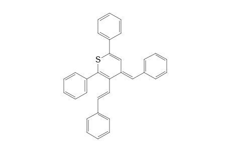 4H-thiopyran, 2,6-diphenyl-3-[2-phenylethenyl]-4-(phenylmethylene)-