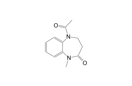 2H-1,5-benzodiazepin-2-one, 5-acetyl-1,3,4,5-tetrahydro-1-methyl-