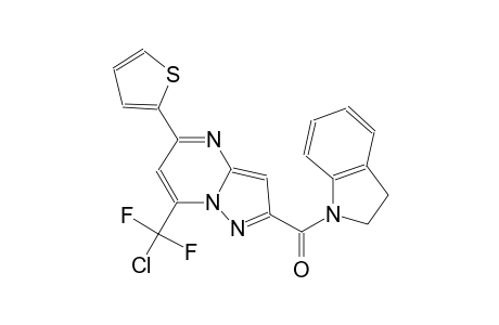 pyrazolo[1,5-a]pyrimidine, 7-(chlorodifluoromethyl)-2-[(2,3-dihydro-1H-indol-1-yl)carbonyl]-5-(2-thienyl)-
